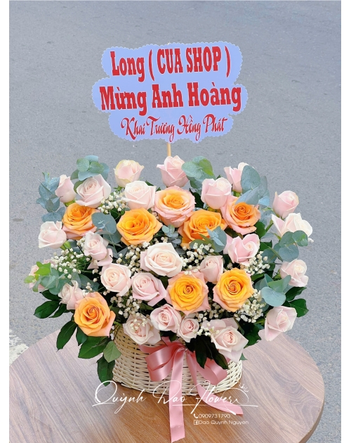Giỏ hoa xinh tại Sài Gòn 