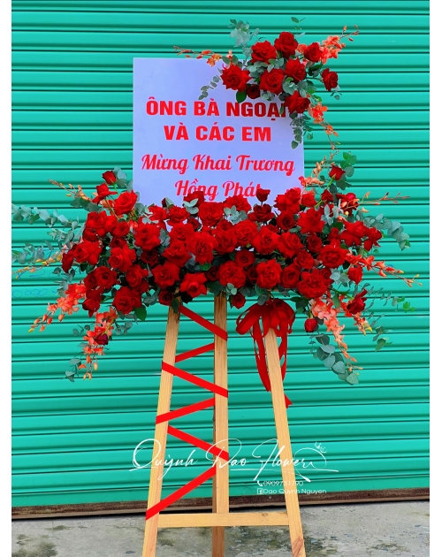 Kệ khai trương hiện đại bảng fomex