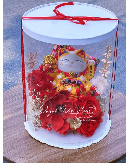 Mèo thần tài tặng khai trương 