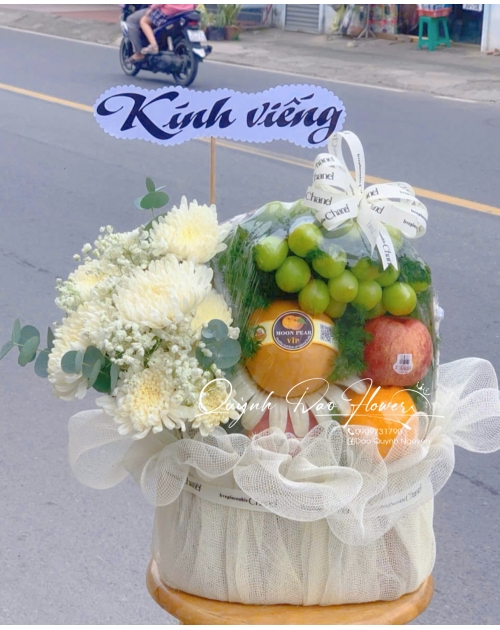 Giỏ trái cây viếng dĩ an,bình dương 