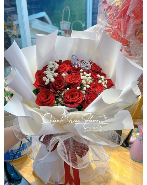 Bó hoa đỏ bình chiểu 