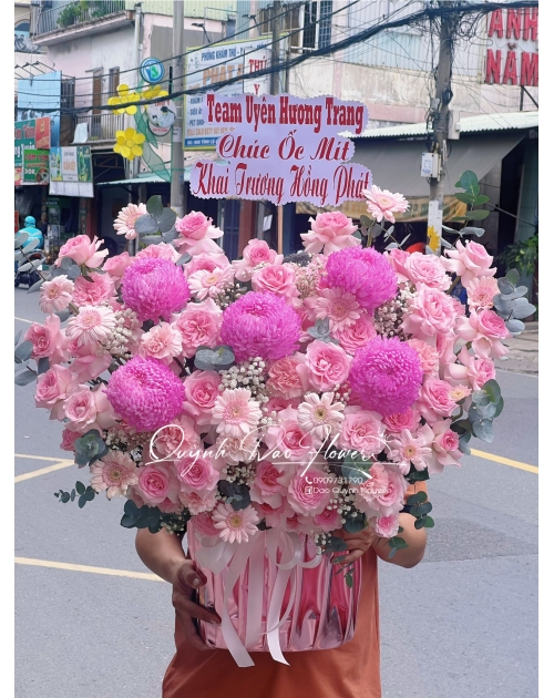 Giỏ hoa hồng khổng lồ to đẹp quận 12