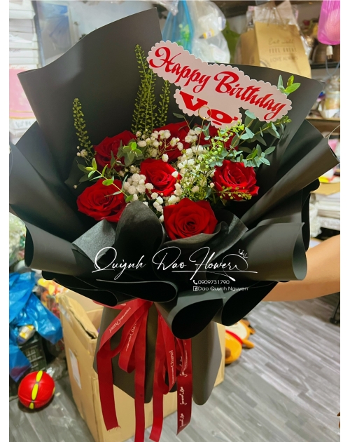 Bó hoa Hồng 7 bông 