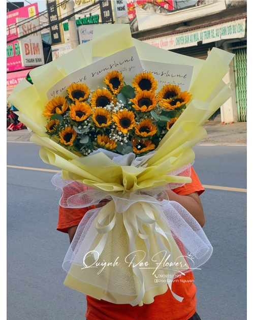 Bó hoa hướng dương to