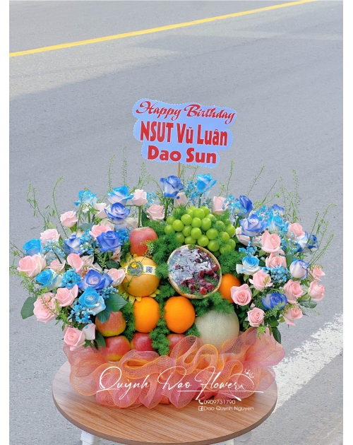 Giỏ trái cây to, tặng sinh nhật, khai trương 