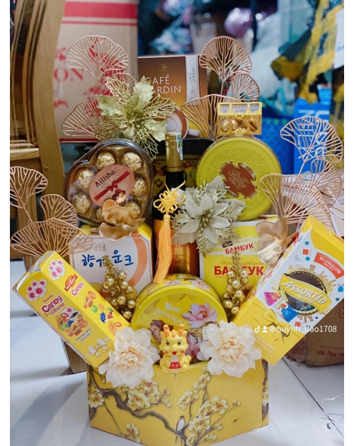 Giỏ quà Tết đẹp sang 