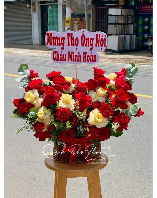 Lẵng hoa khai trương  Tân Bình 