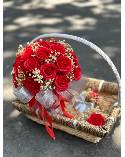 Bó hoa cưới, hoa sáp cầm tay cô dâu 