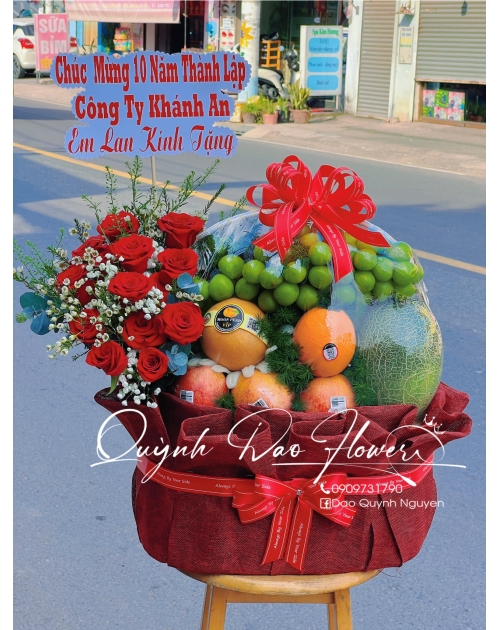 Giỏ trái cây mừng Tân gia thủ Đức 