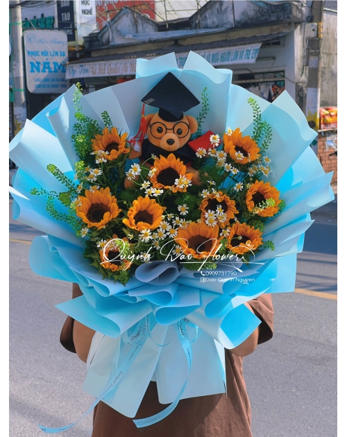 Hoa gấu hướng dương tốt nghiệp 