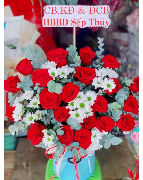 Giỏ hoa tặng sinh Nhật chị
