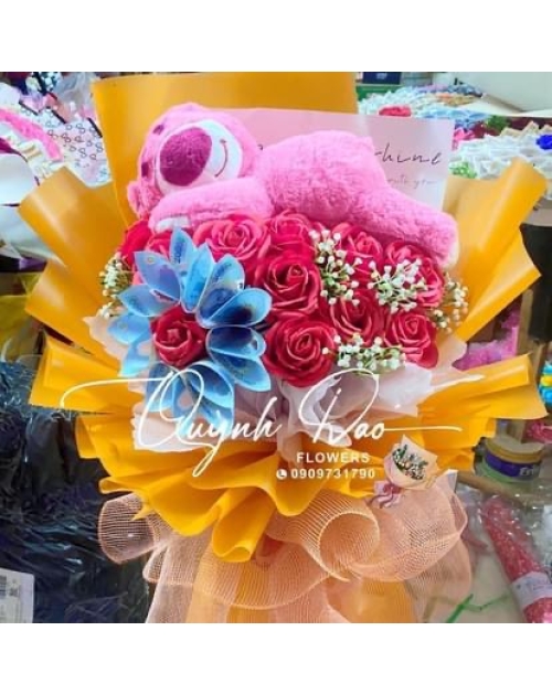Bó hoa gấu dâu giá rẻ