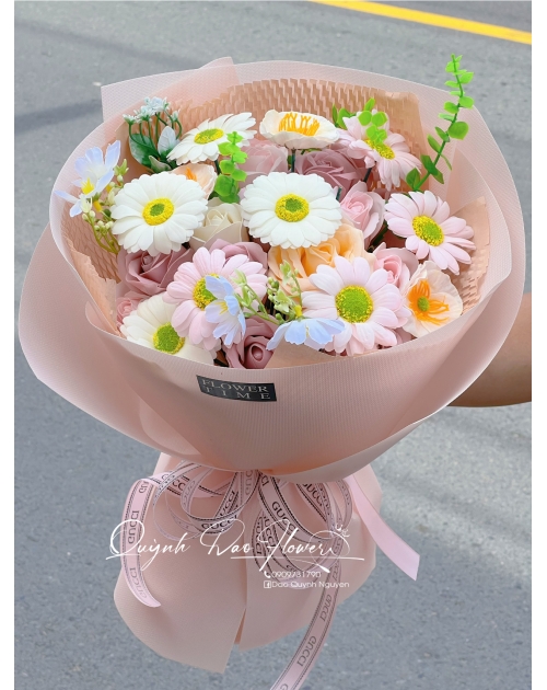 Bó hoa sáp mix tại hiệp bình Phước 