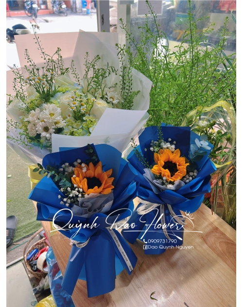 Bó hoa hướng dương 1 bông thủ Đức 