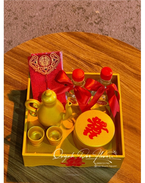 Mâm 6 quả cưới truyền thống 