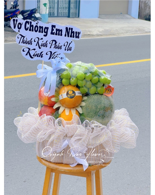 Giỏ trái cây viếng đám tang  tại Thủ Đức 