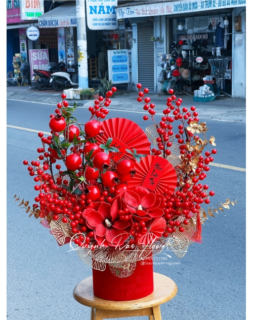 Bình đào đông trưng Tết thủ Đức 