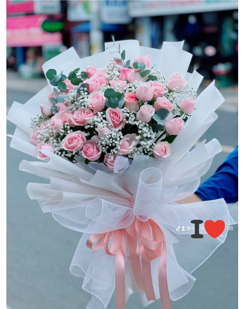 Bó hoa Hồng kem to đẹp giá rẻ nhất Bình Dương 