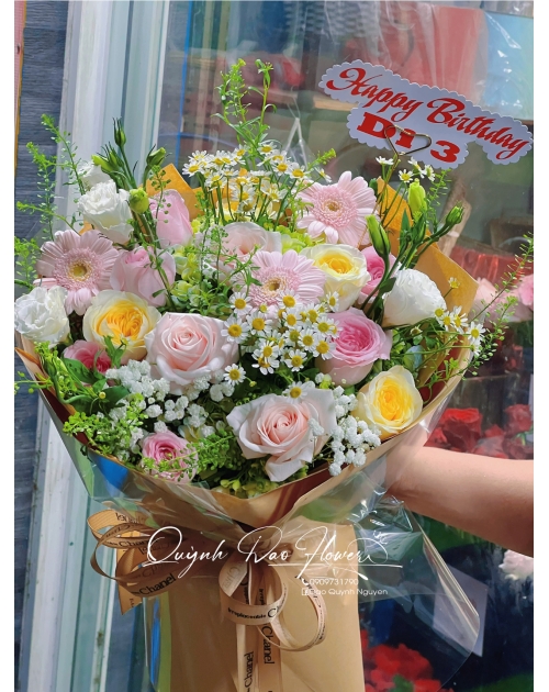 Bó hoa tốt nghiệp cử nhân 