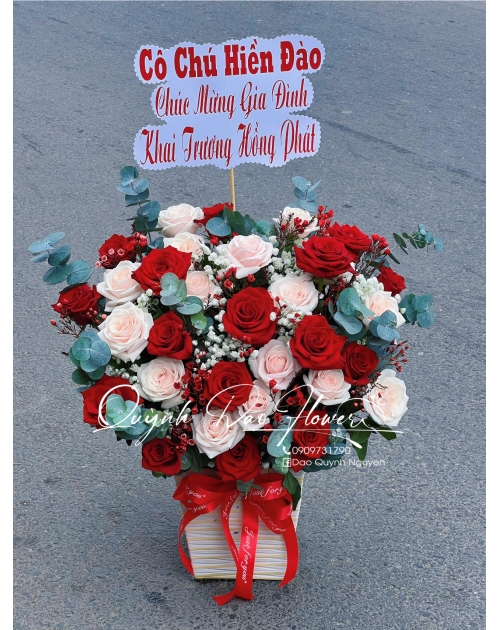 Giỏ hoa mừng khai trương vạn phúc