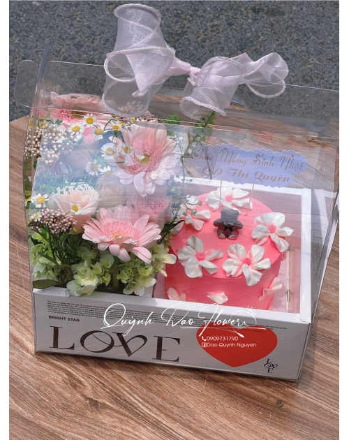 Hộp hoa rút tiền 