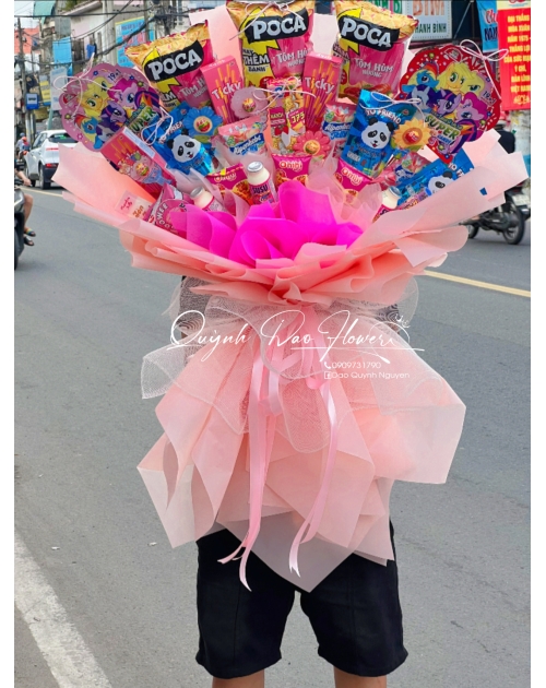 Bó hoa bánh kẹo khổng lồ 