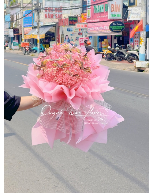 Bó hoa tiền bướm 10k