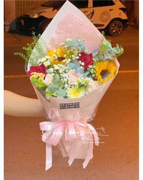 Bó hoa ốc quế