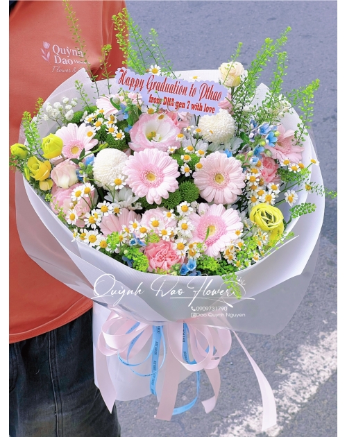 Hoa mix nhiều màu 