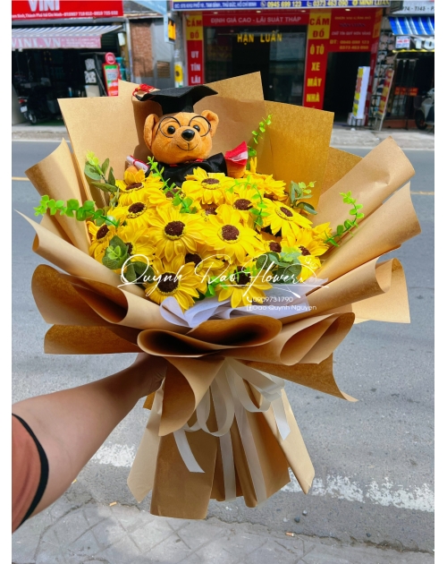 Bó hoa tốt nghiệp to