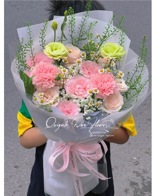Hoa xinh mix cẩm chướng
