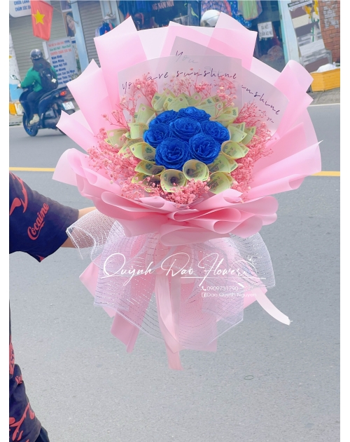 Bó hoa tiền 100k thuận an