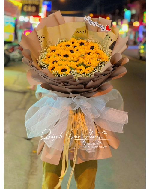 Bó hoa hướng dương siêu to
