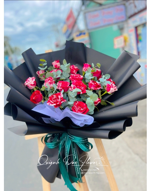 Bó hoa hồng kẹo ngọt ngào 