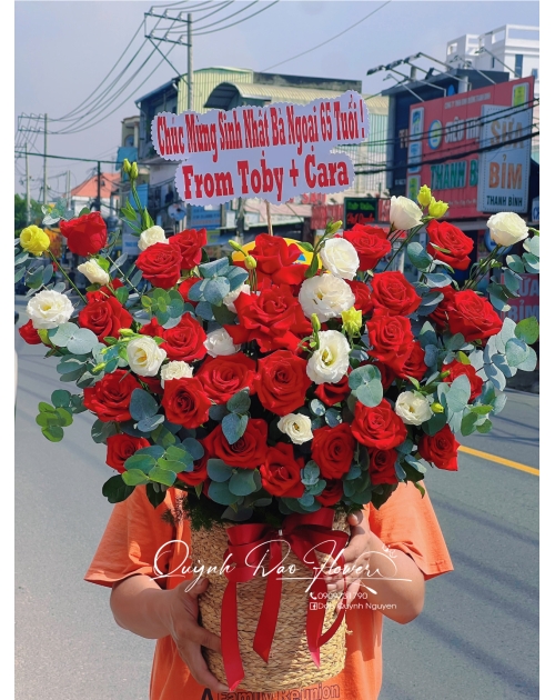 Giỏ hoa khai trương, chúc mừng Vĩnh phú