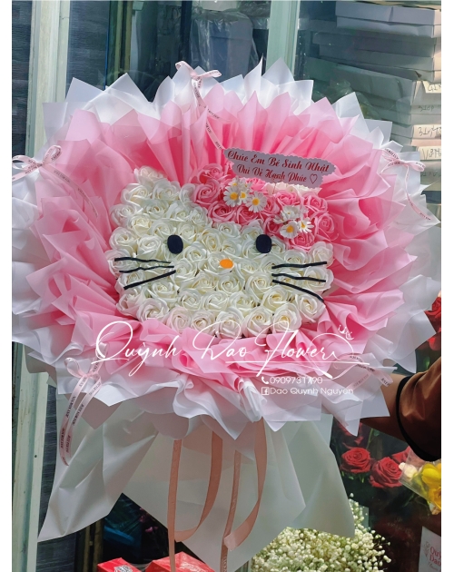  Bó hoa sáp Hello kitty thủ Đức 