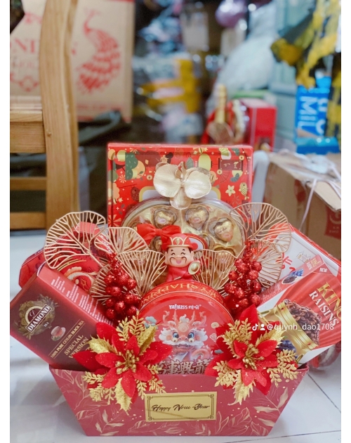 Giỏ quà Tết giá rẻ nhất Sài Gòn 
