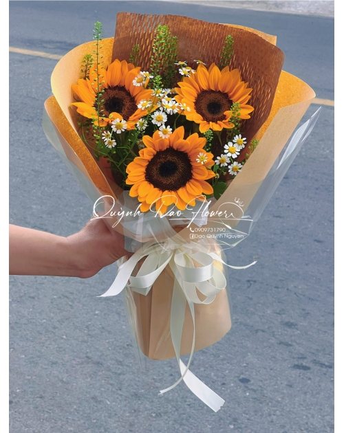 Bó hoa hướng dương nhỏ bình dương 