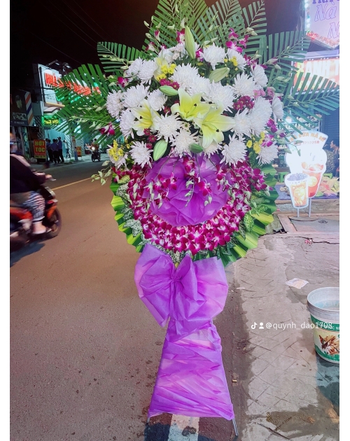 Kệ viếng màu tím giá rẻ