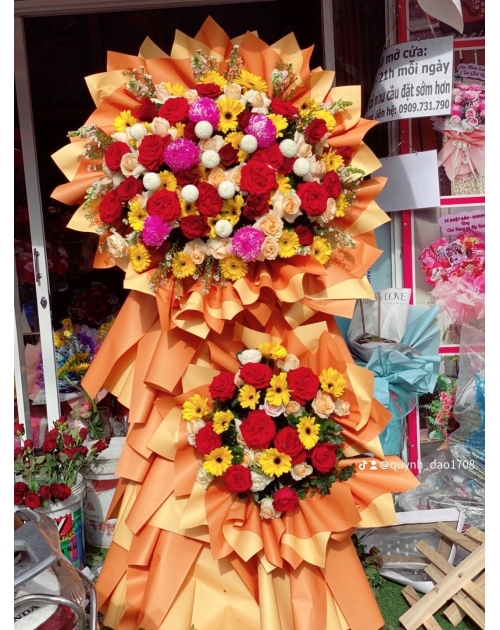 Kệ khai trương to đẹp 2 tầng 