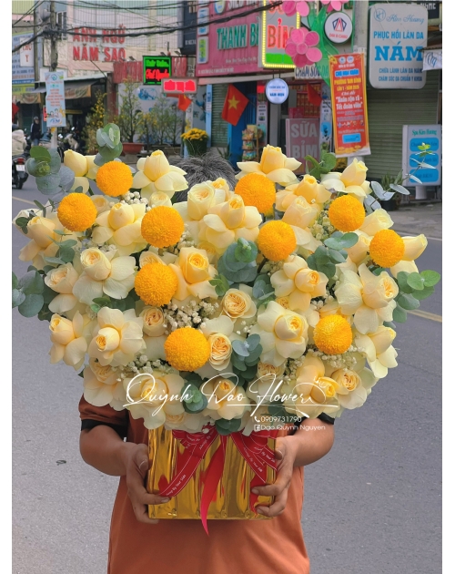 Giỏ hoa to khổng lồ