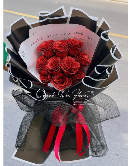 Bó hoa sáp 10 bông 8/3