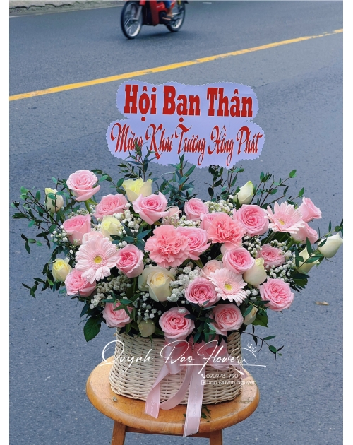 Giỏ hoa hội bạn thân 