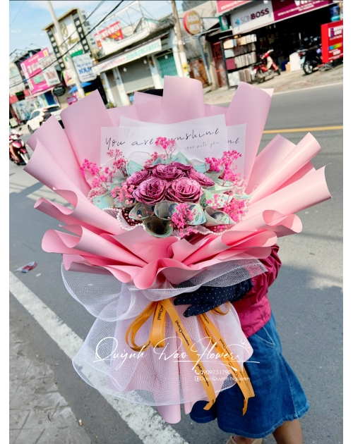 Bó hoa tiền 10 triệu 