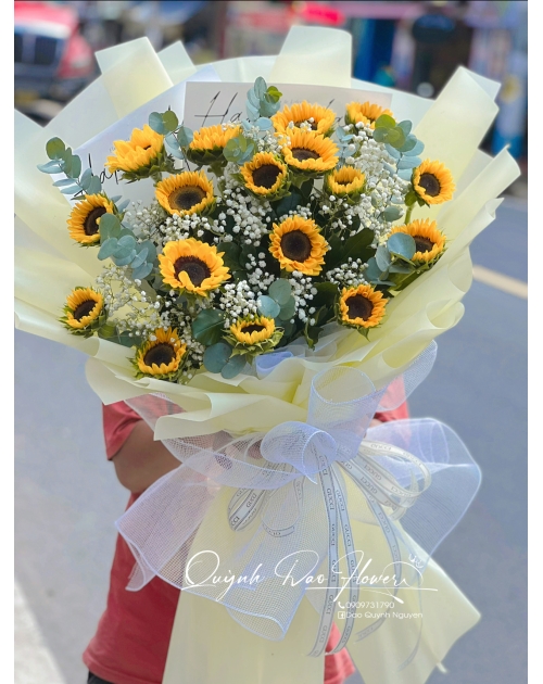 Bó hoa hướng dương to đẹp tặng đồng nghiệp 
