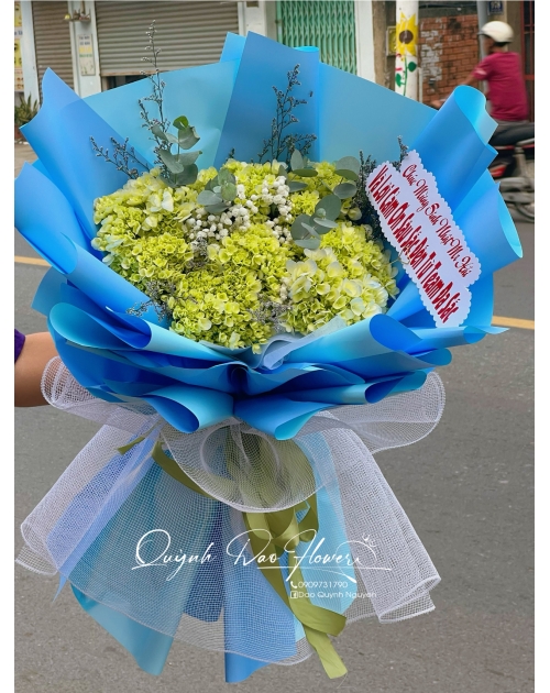 Bó hoa Cẩm Tú cầu tặng cho nam 