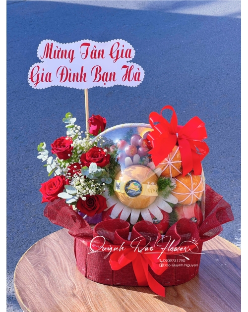 Giỏ hoa trái cây viếng 