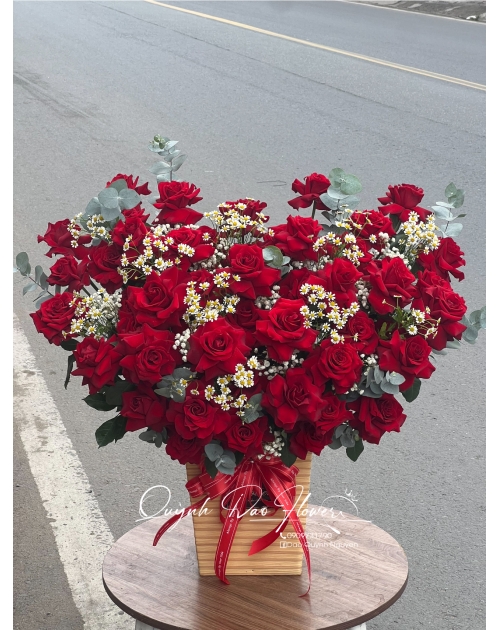 Giỏ hoa to trái tim tặng sinh nhật, khai trương tại quận 12, bình thạnh