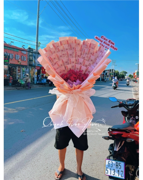 Bó hoa tiền 50k 40 tờ