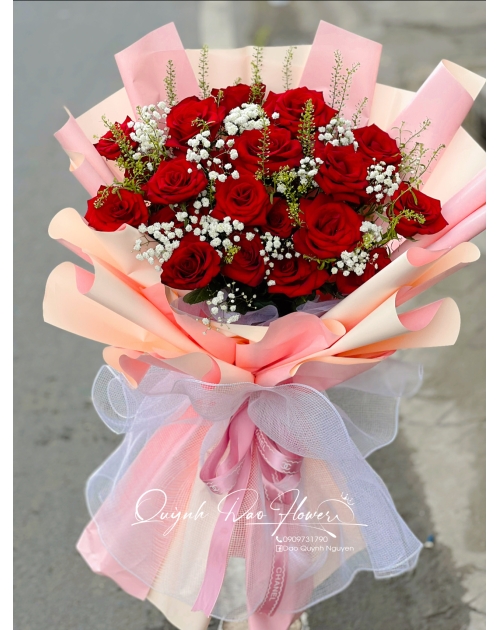 Bó hoa hồng đỏ tặng sinh nhật sếp 